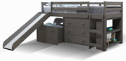 Chelsea Home Furniture Complete Mini Loft with Slide and Casegoods