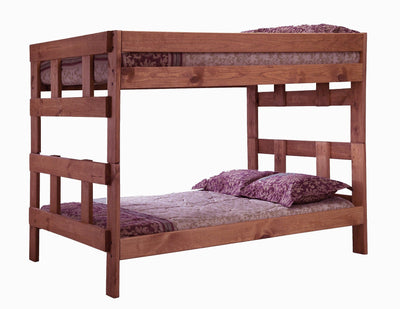 Chelsea Home Furniture Full Over Full Bunk Bed Mahogany Stain