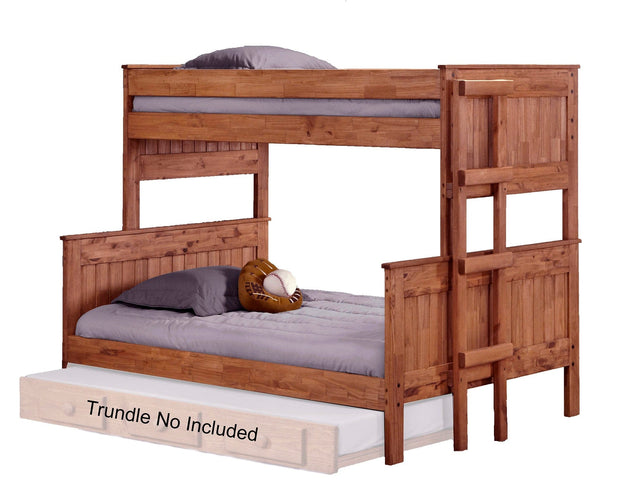 Chelsea Home Furniture Twin Over Full Stackable Bunk Bed Mahogany Stain