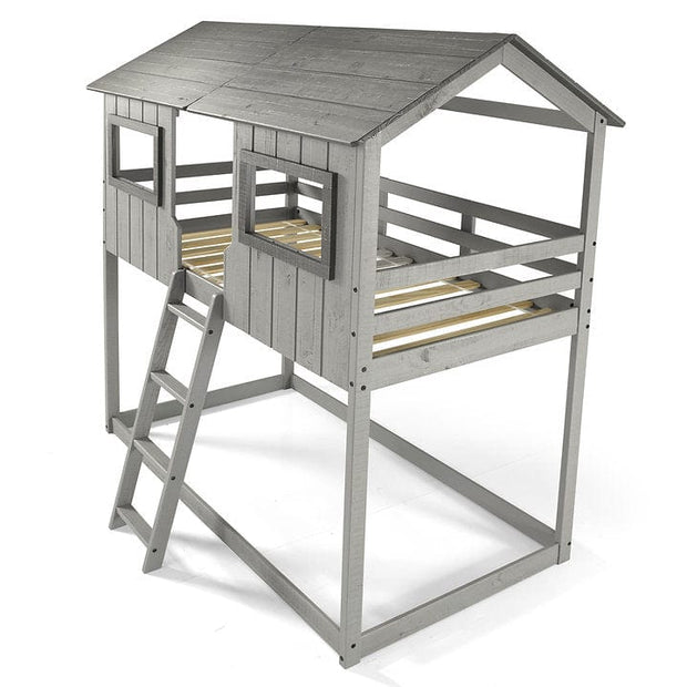 Chelsea Home Furniture Isabella Twin-Twin Cottage House Bunk Bed